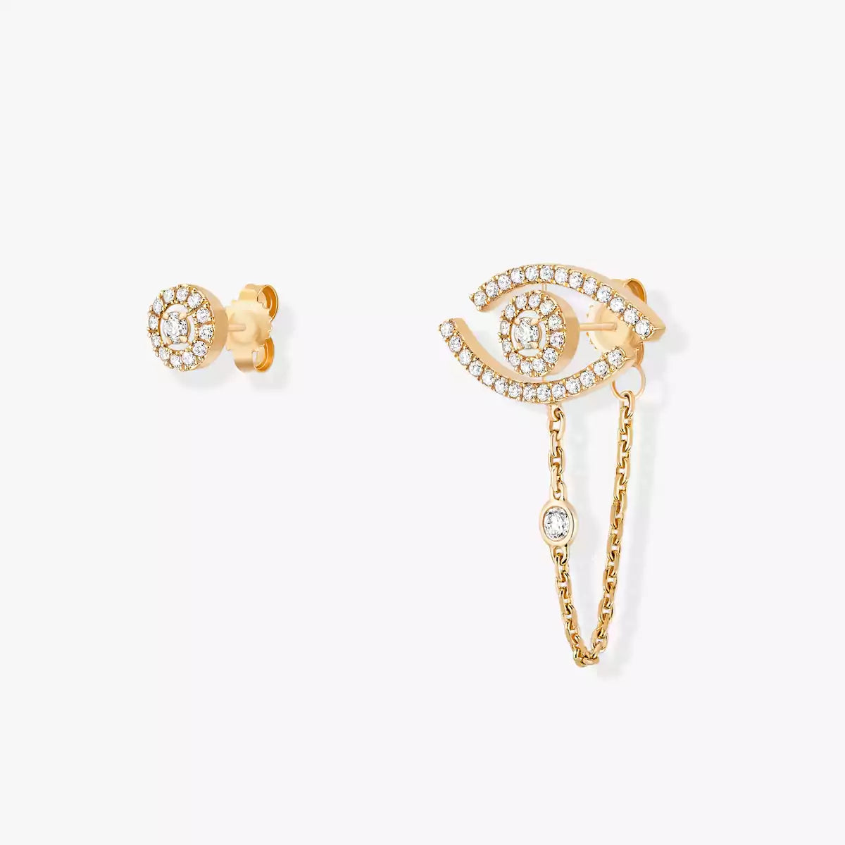 [Elara]LUCKY EYE DIAMOND EARRINGS