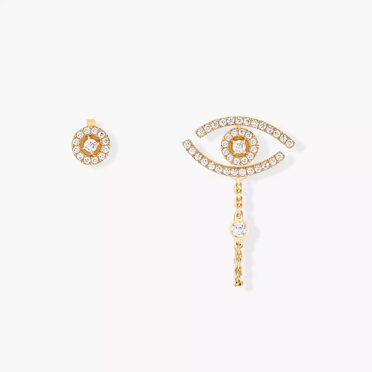 [Elara]LUCKY EYE DIAMOND EARRINGS