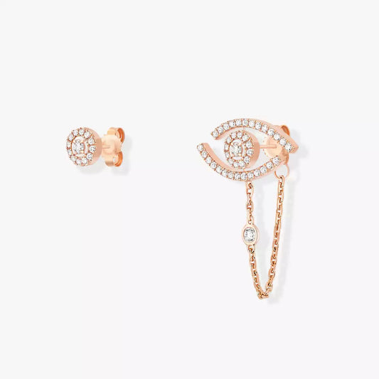 [Elara]ラッキーアイ ダイヤモンドピアス