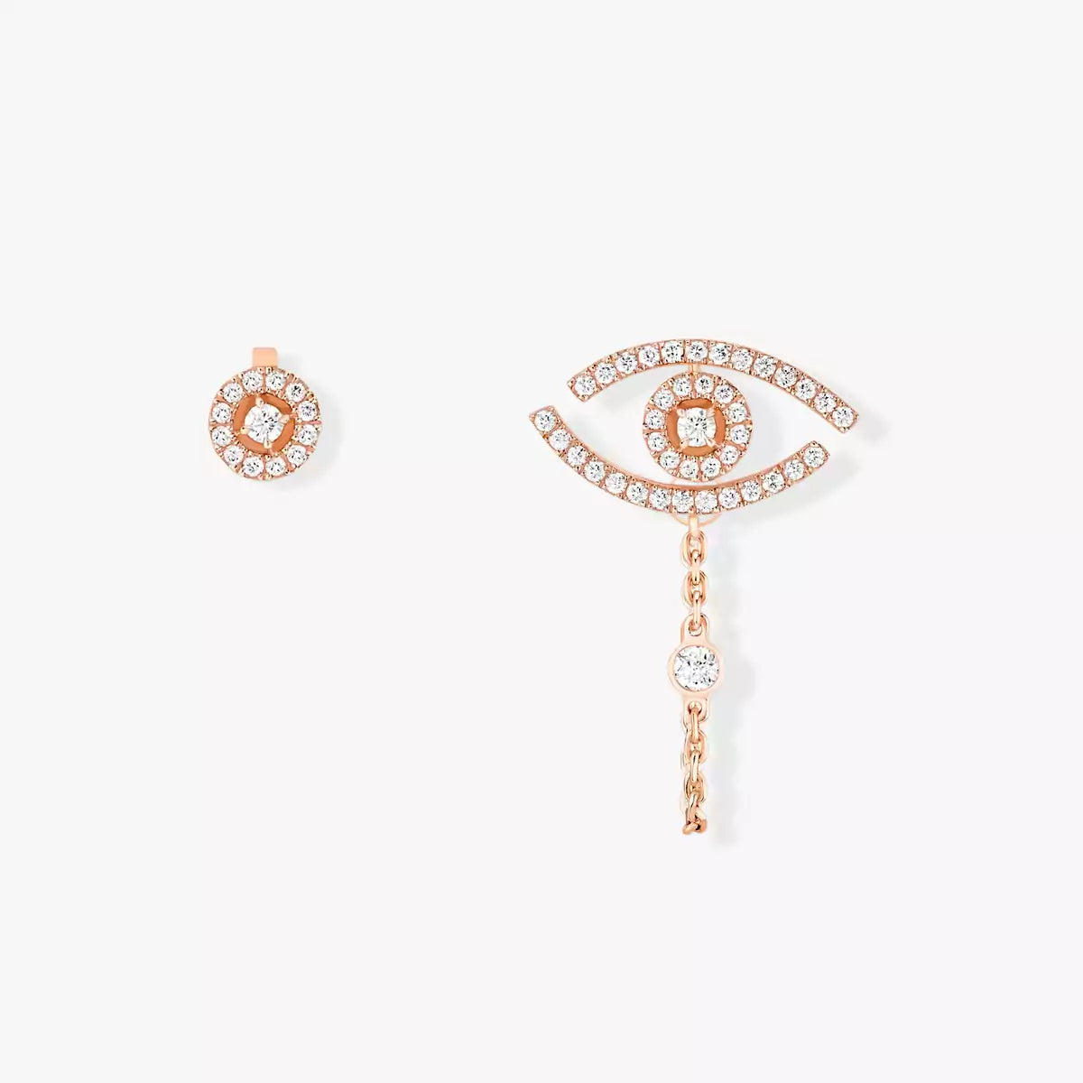[Elara]LUCKY EYE DIAMOND EARRINGS