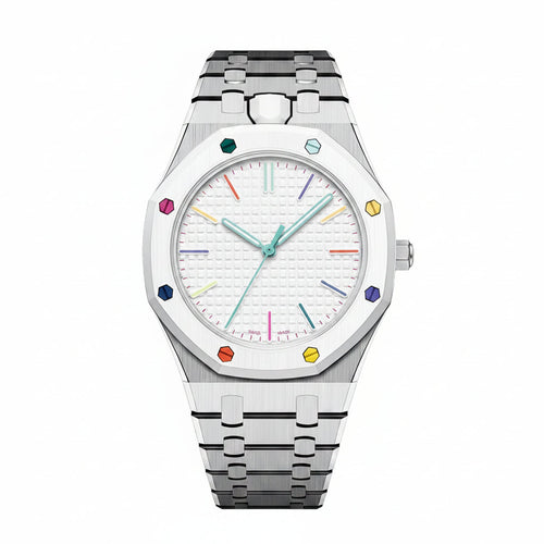 [Elara]OAK POP EXKLUSIVES SILBERNES STAHLBAND