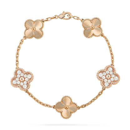 [Elara]GLÜCKSKLEE-ARMBAND MIT 5 MOTIVEN – LASER-KOLLEKTION