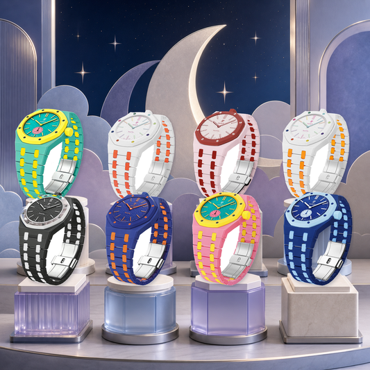 [Elara]Royal Oak Pop Exclusive Bioceramic Case & Bioceramic Strap Mix Color