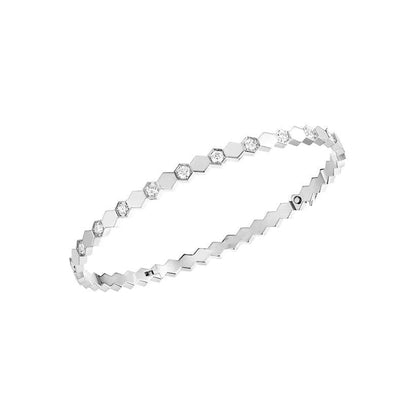 [Elara]BEE LOVE SILBERNES DIAMANT-ARMBAND