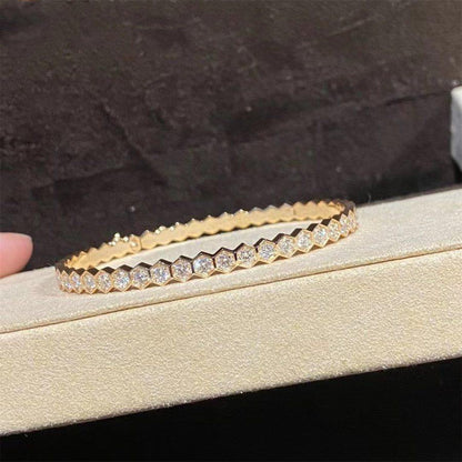 [Elara]BEE LOVE GOLD BRACELET FULL DIAMOND