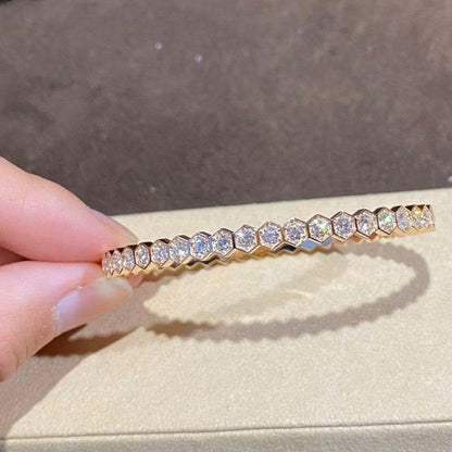 [Elara]BEE LOVE GOLD BRACELET FULL DIAMOND