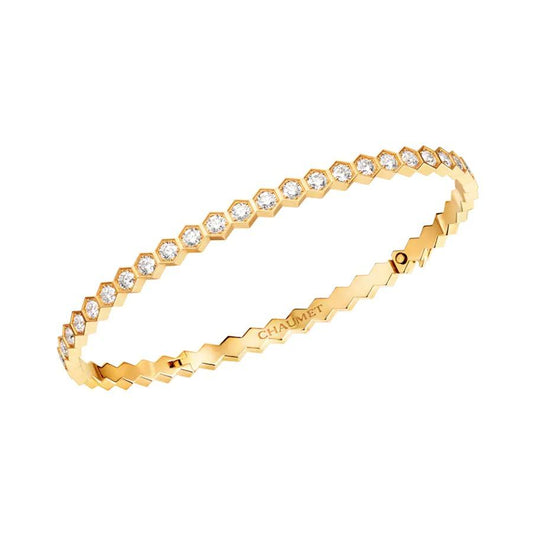 [Elara]BEE LOVE GOLD BRACELET FULL DIAMOND