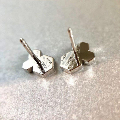[Elara]BEE LOVE SILVER DIAMOND EARRINGS