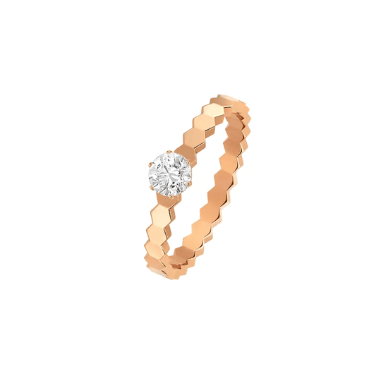 [Elara]BEE LOVE RING ROSE GOLD 1 DIAMOND