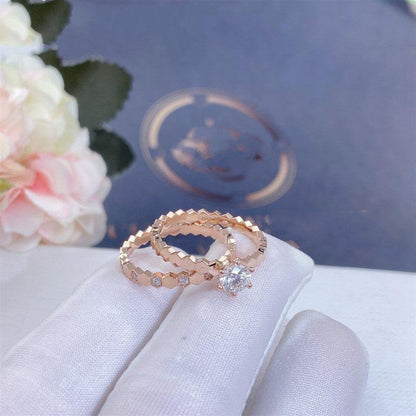 [Elara]BEE LOVE RING ROSÉGOLD DIAMANT