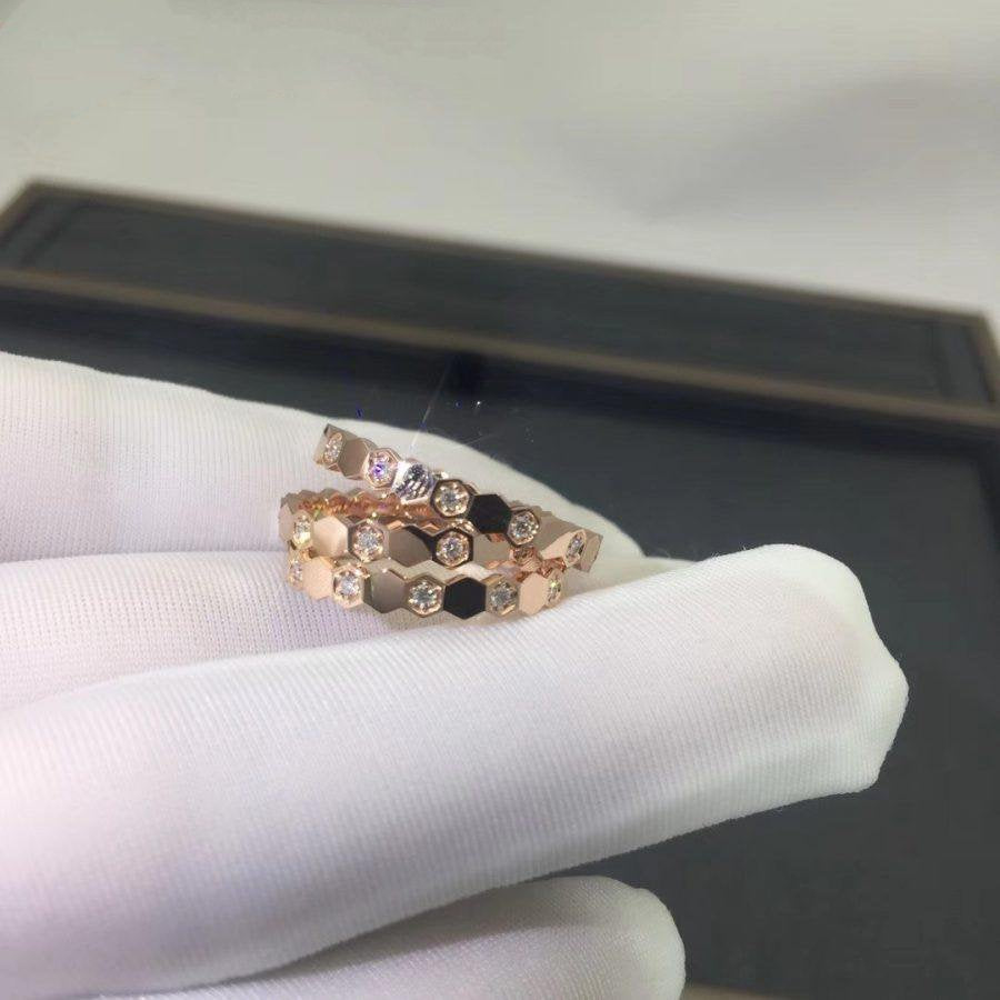 [Elara]BEE LOVE RING ROSÉGOLD DIAMANT