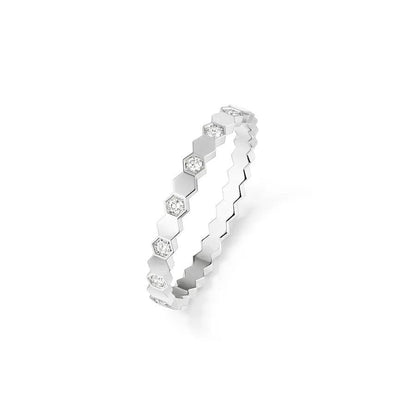 [Elara]BEE LOVE RING SILVER DIAMOND