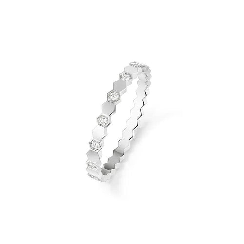 [Elara]BEE LOVE RING SILVER DIAMOND