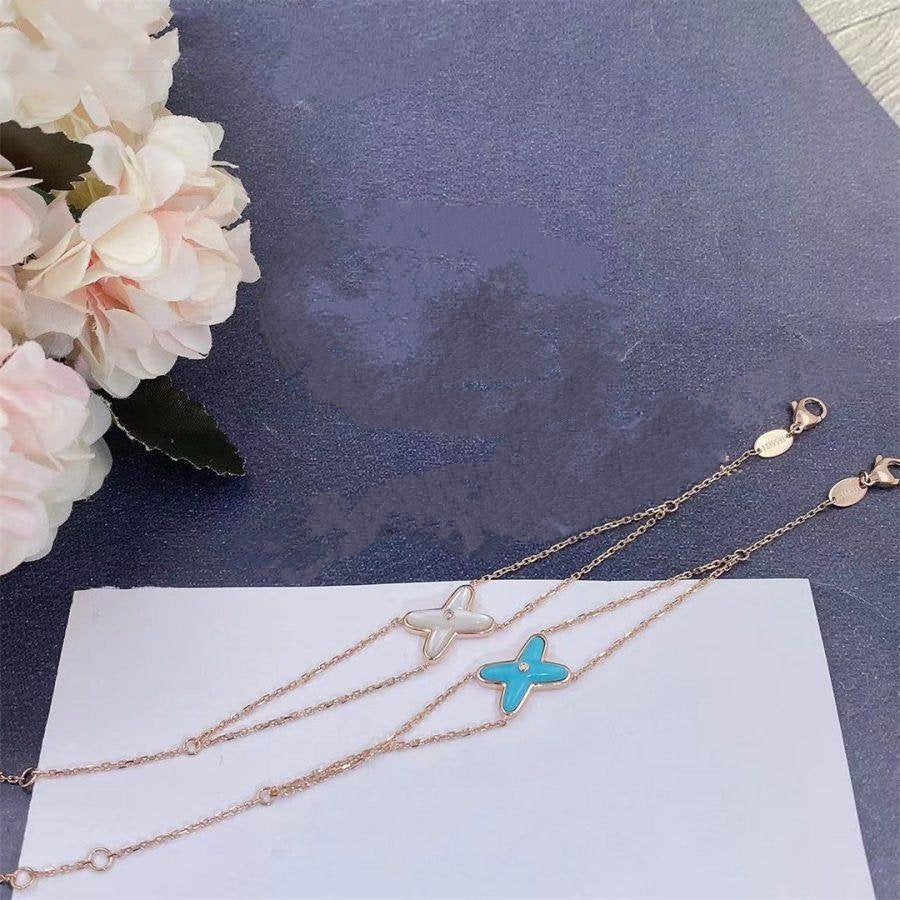 [Elara]JEUX BRACELET TURQUOISE ROSE GOLD 1 DIAMOND