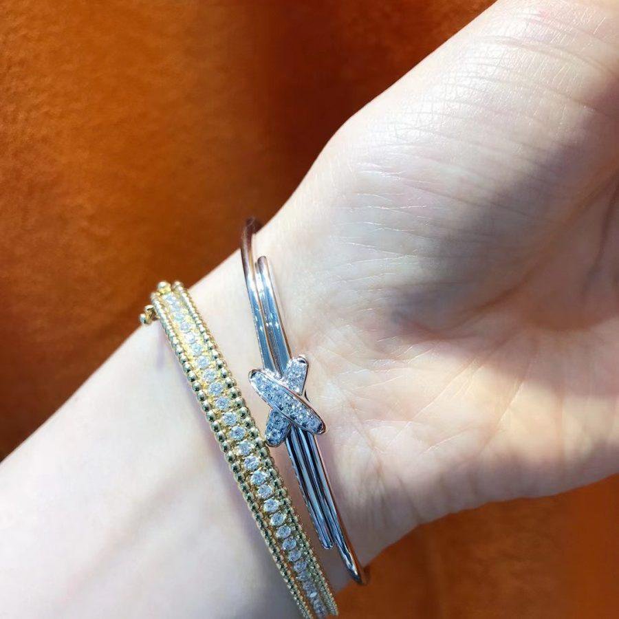[Elara]ARMBAND-SETS SILBERNE DIAMANTEN