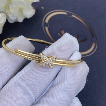 [Elara]GOLD DIAMONDS ARMBAND-SET
