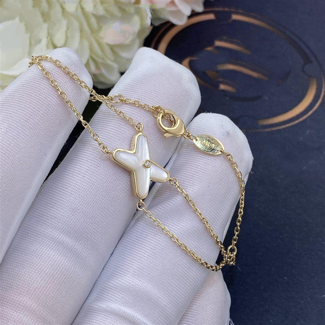 [Elara]JEUX BRACELET WEISS PERLMUTT GOLD 1 DIAMANT