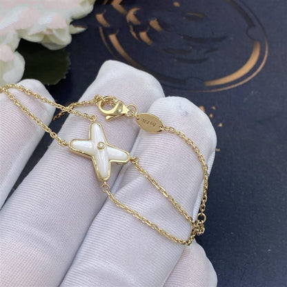 [Elara]JEUX BRACELET WEISS PERLMUTT GOLD 1 DIAMANT