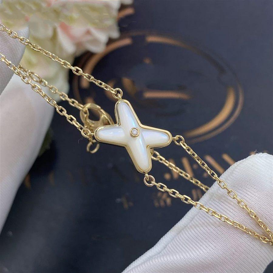 [Elara]JEUX BRACELET WEISS PERLMUTT GOLD 1 DIAMANT