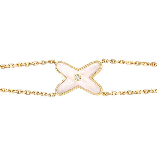 [Elara]JEUX BRACELET WEISS PERLMUTT GOLD 1 DIAMANT