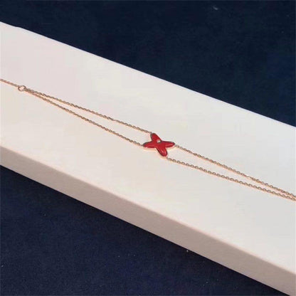 [Elara]ARMBAND ROSÉGOLD CARNELIAN 1 DIAMANT
