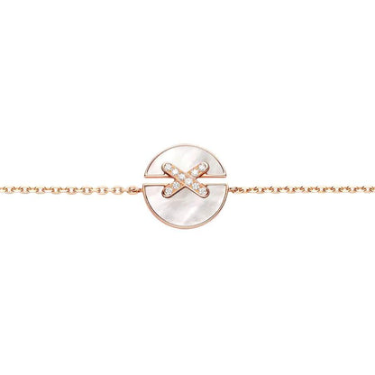 [Elara]JEUX DE BRACELET MOP ROSE GOLD DIAMONDS