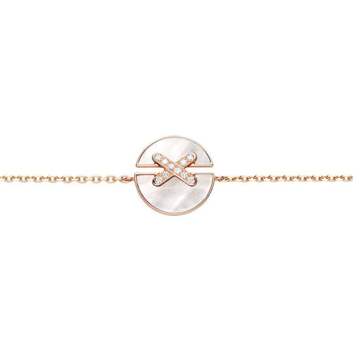 [Elara]JEUX DE BRACELET MOP ROSE GOLD DIAMONDS