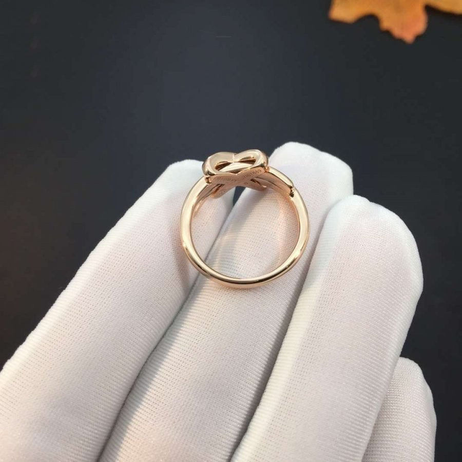 [Elara]JEUX DE ROSE GOLD DIAMOND RING