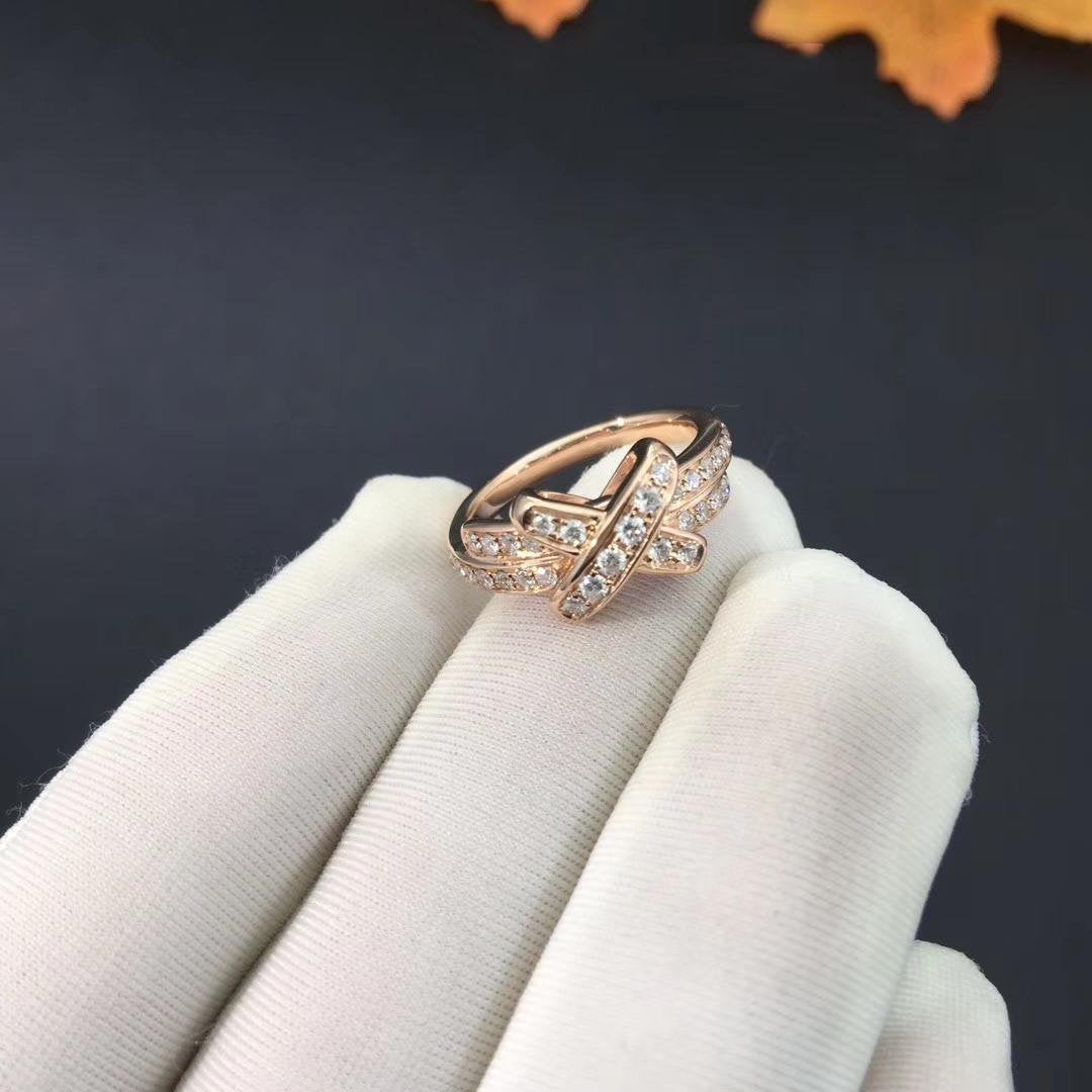 [Elara]JEUX DE RING ROSE GOLD DIAMOND
