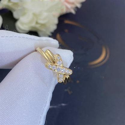 [Elara]JEUX DE GOLD DIAMOND RING