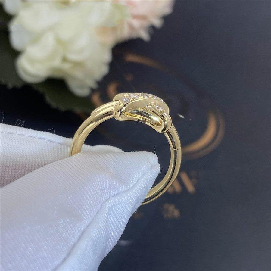 [Elara]JEUX DE GOLD DIAMOND RING