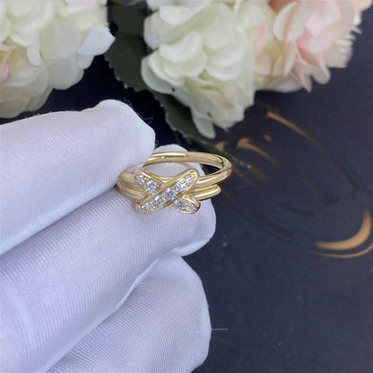 [Elara]JEUX DE GOLD DIAMOND RING