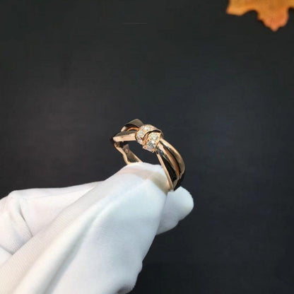 [Elara]LIENS RING ROSE GOLD DIAMOND