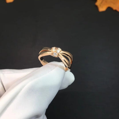 [Elara]LIENS RING ROSE GOLD DIAMOND