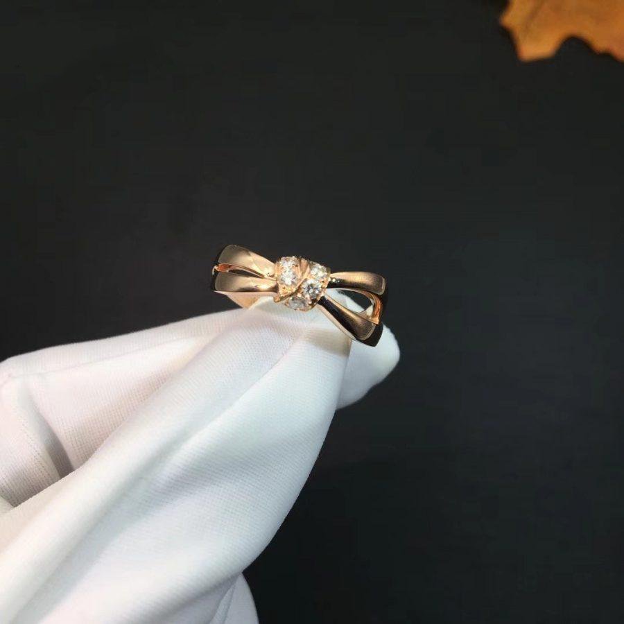 [Elara]LIENS RING ROSE GOLD DIAMOND
