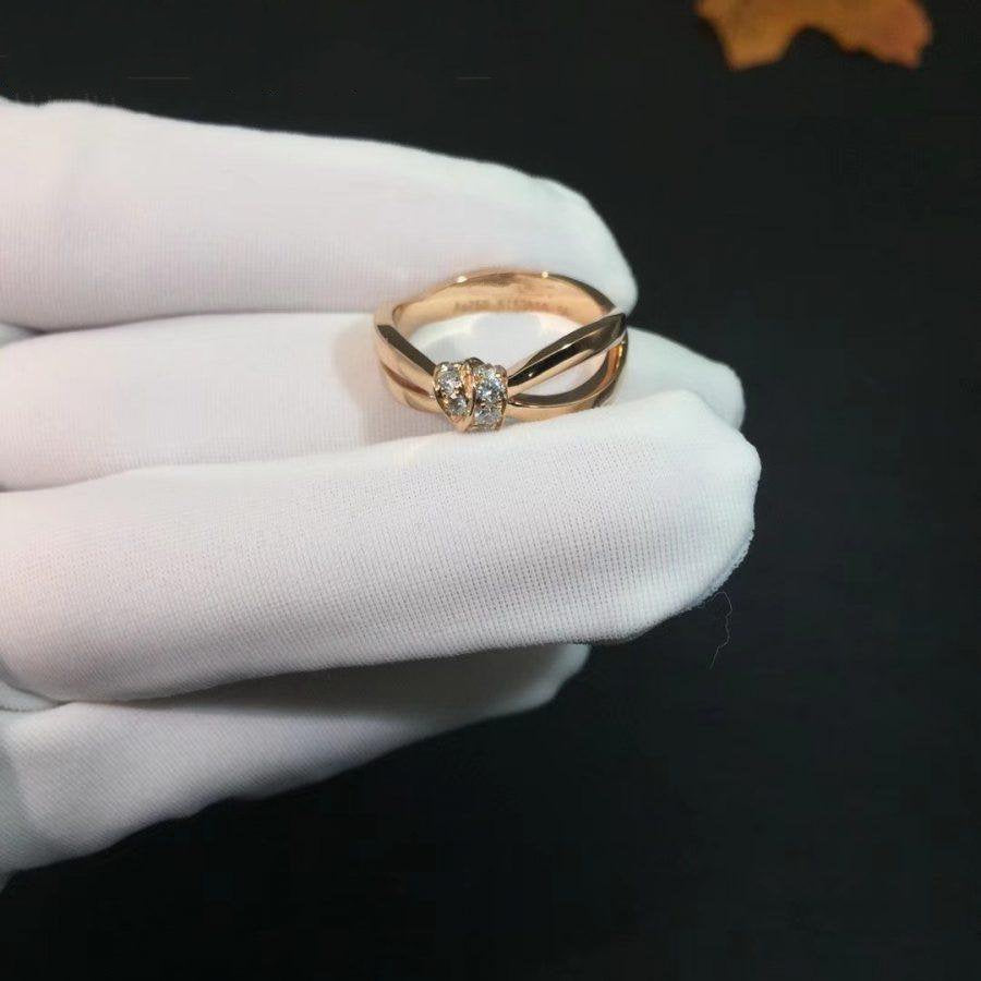 [Elara]LIENS RING ROSE GOLD DIAMOND
