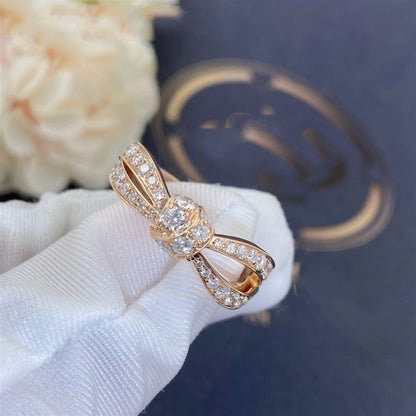 [Elara]LIENS ROSE GOLD DIAMOND RING