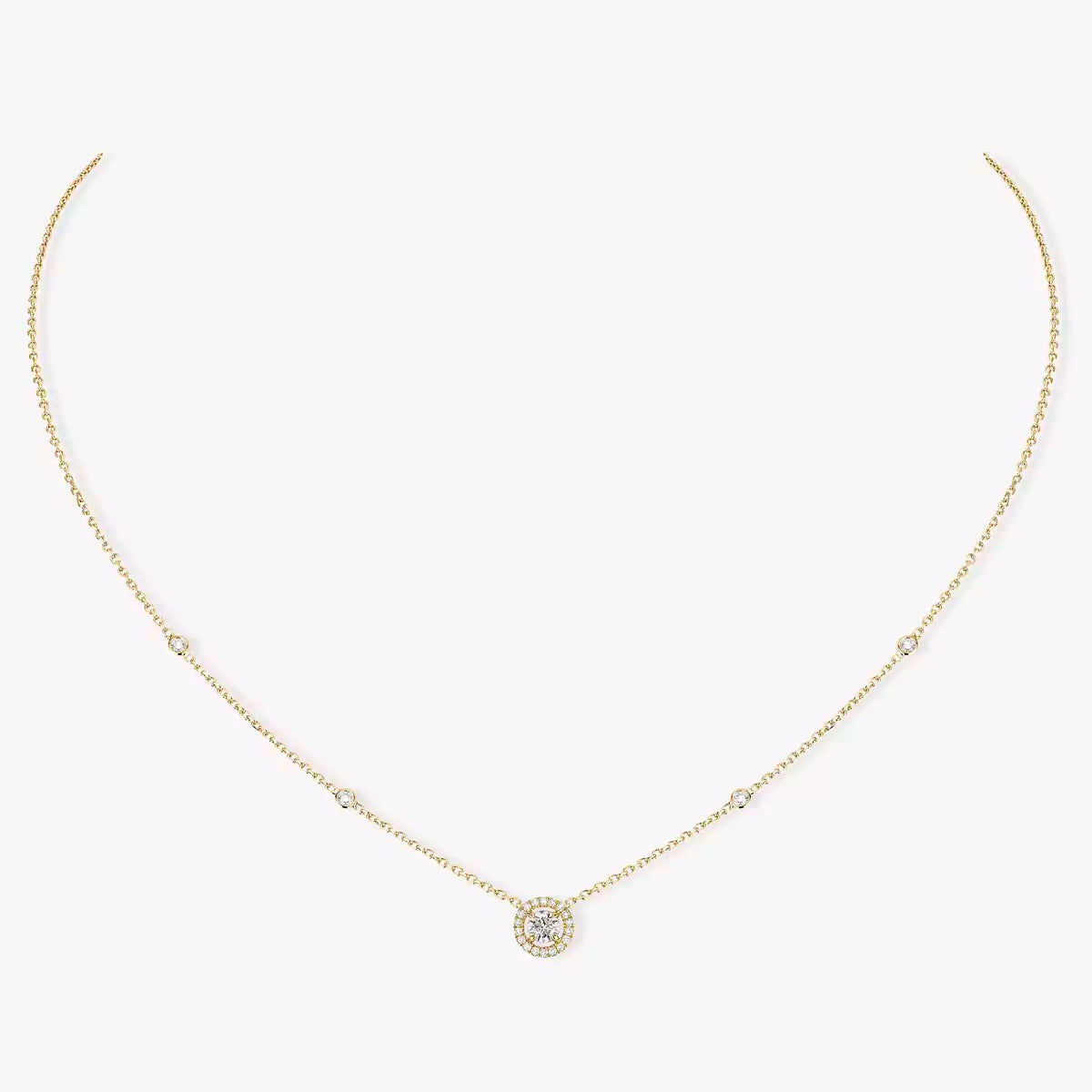 [Elara]JOY PENDANT DIAMOND NECKLACE