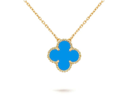 [Elara]15MM CLOVER FLOWER PENDANT NECKLACE COLLECTION