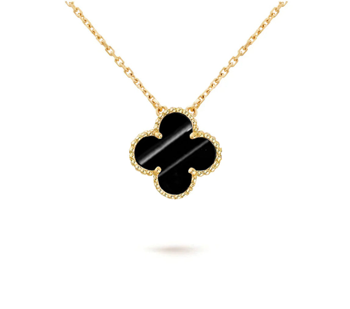 [Elara]15MM CLOVER FLOWER PENDANT NECKLACE COLLECTION