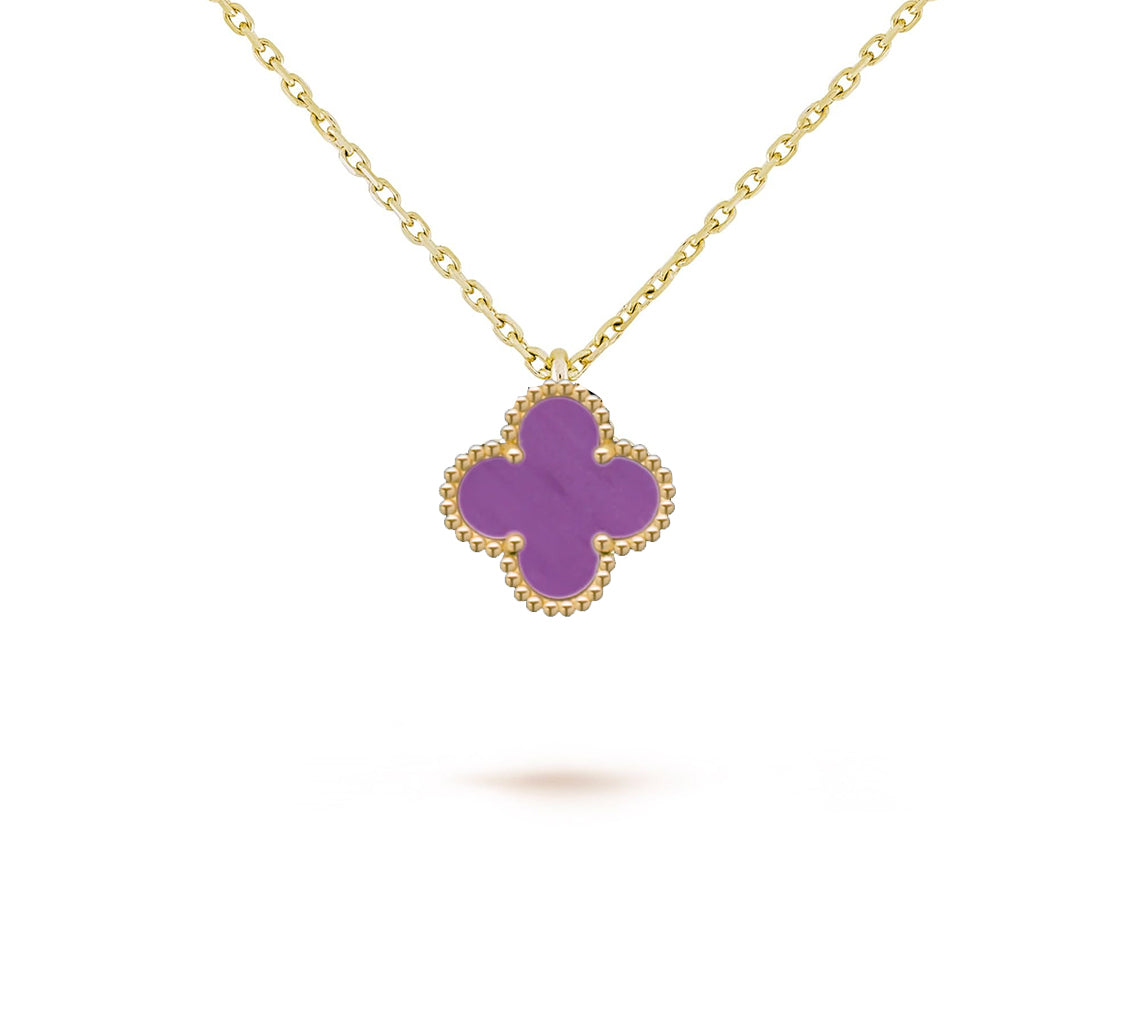 [Elara]9.5MM MINI CLOVER PENDANT NECKLACE COLLECTION
