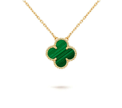 [Elara]15MM CLOVER FLOWER PENDANT NECKLACE COLLECTION
