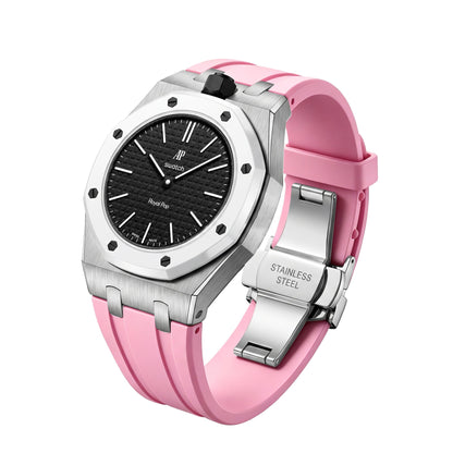 [Elara]Royal Oak Pop Exclusive Steel Case & Silicone Strap With Cradle