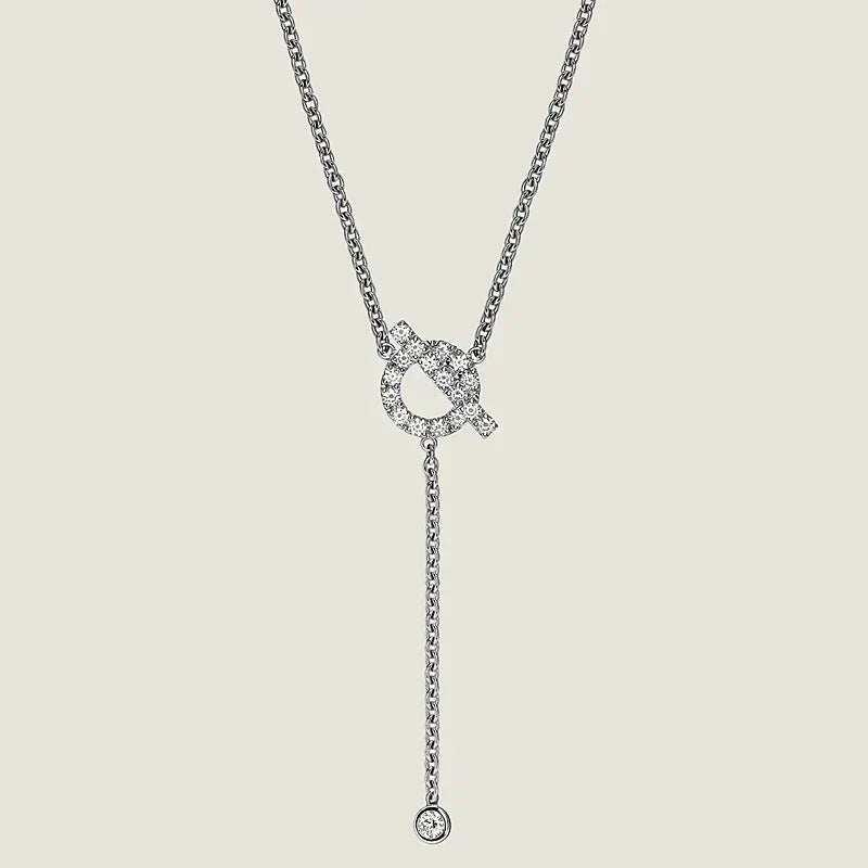 [Elara]FINESSE SILBERNE DIAMANTENHALSKETTE