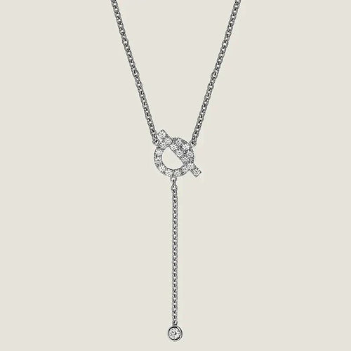 [Elara]FINESSE SILBERNE DIAMANTENHALSKETTE