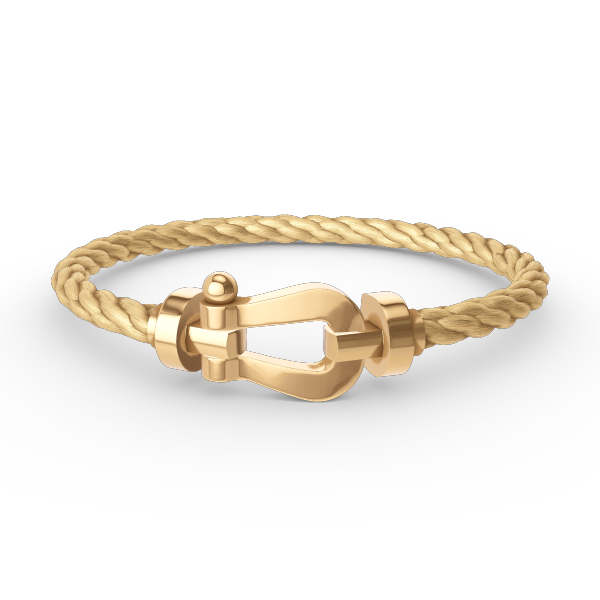[Elara]GROSSES HUFEISEN ARMBAND - GOLD