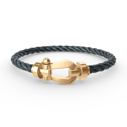 [Elara]GROSSES HUFEISEN ARMBAND - GOLD
