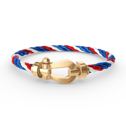 [Elara]GROSSES HUFEISEN ARMBAND - GOLD