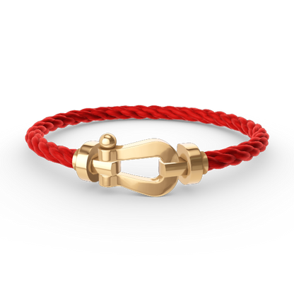 [Elara]GROSSES HUFEISEN ARMBAND - GOLD