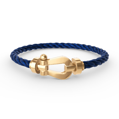 [Elara]GROSSES HUFEISEN ARMBAND - GOLD